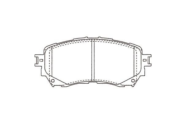 KAVO PARTS Комплект тормозных колодок, дисковый тормоз BP-4581
